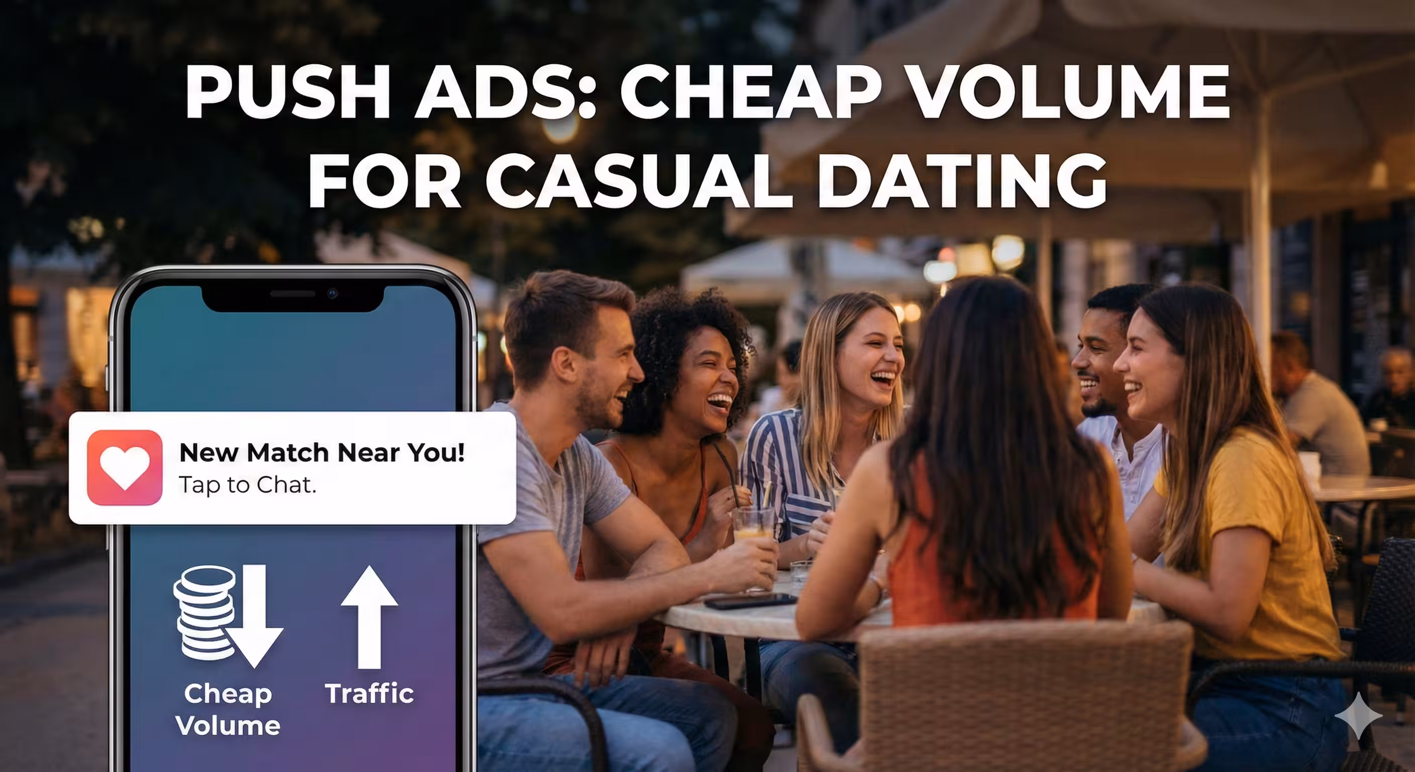 Push Ads: Cheap Volume for Casual Dating