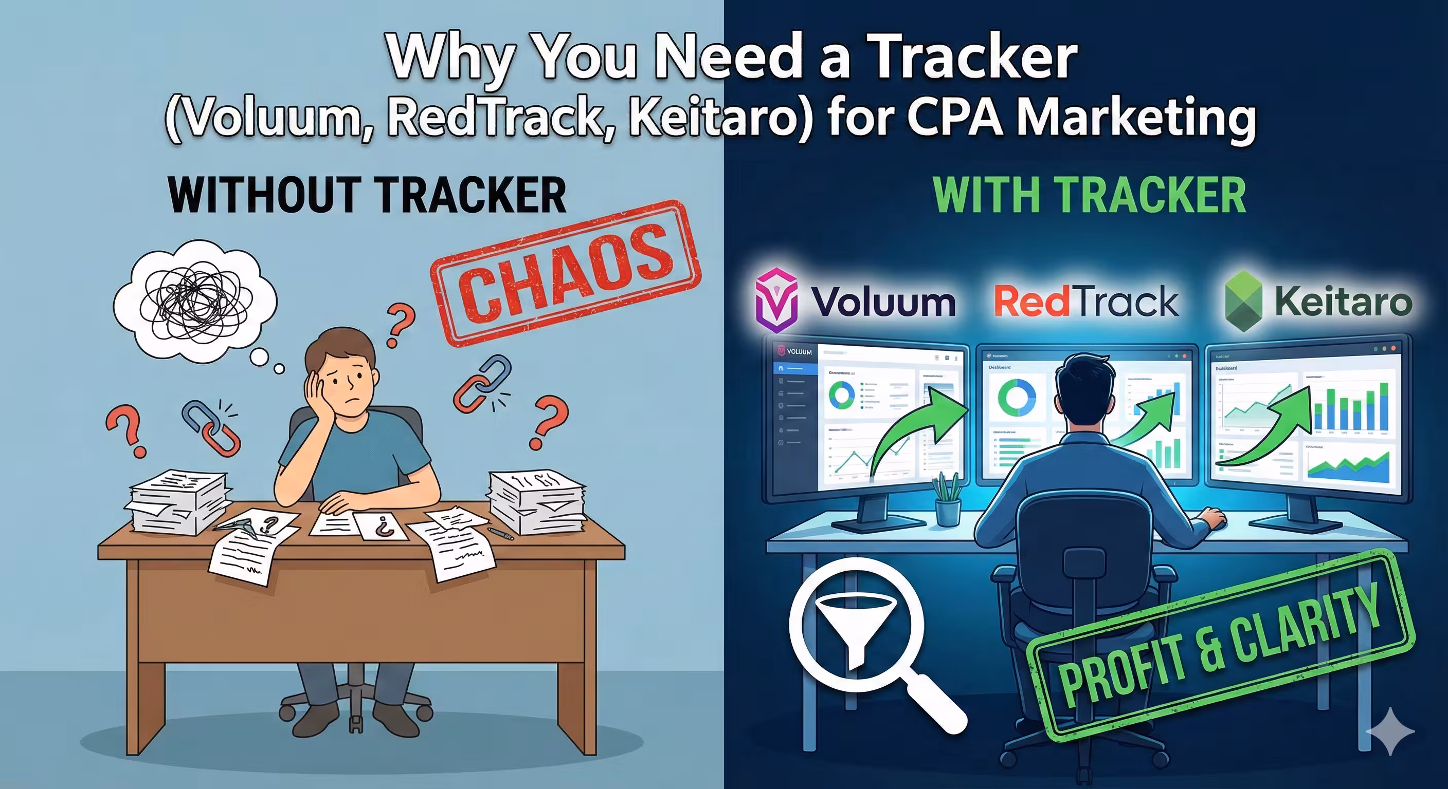 Why You Need a Tracker (Voluum, RedTrack, Keitaro) for CPA in 2026