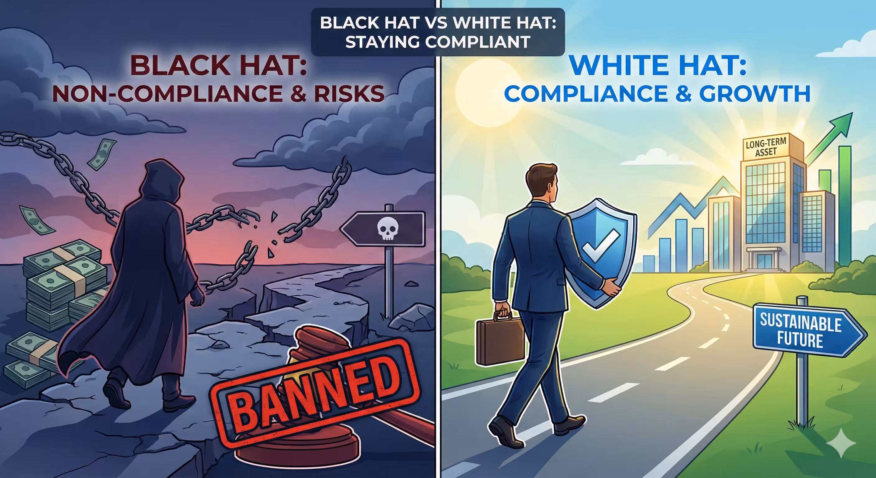Black Hat vs White Hat Affiliate Marketing