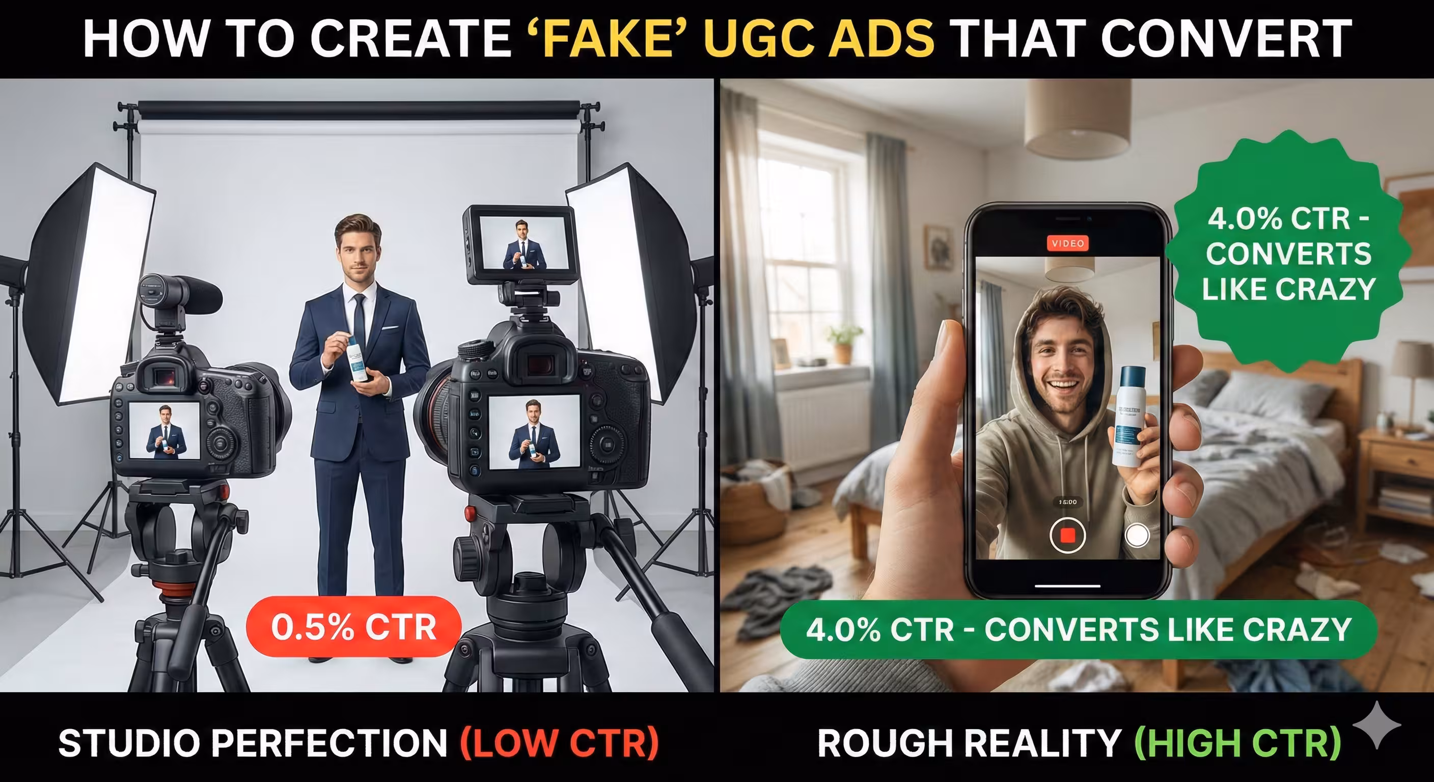 How to Create "Fake" UGC Ads That Convert Like Crazy