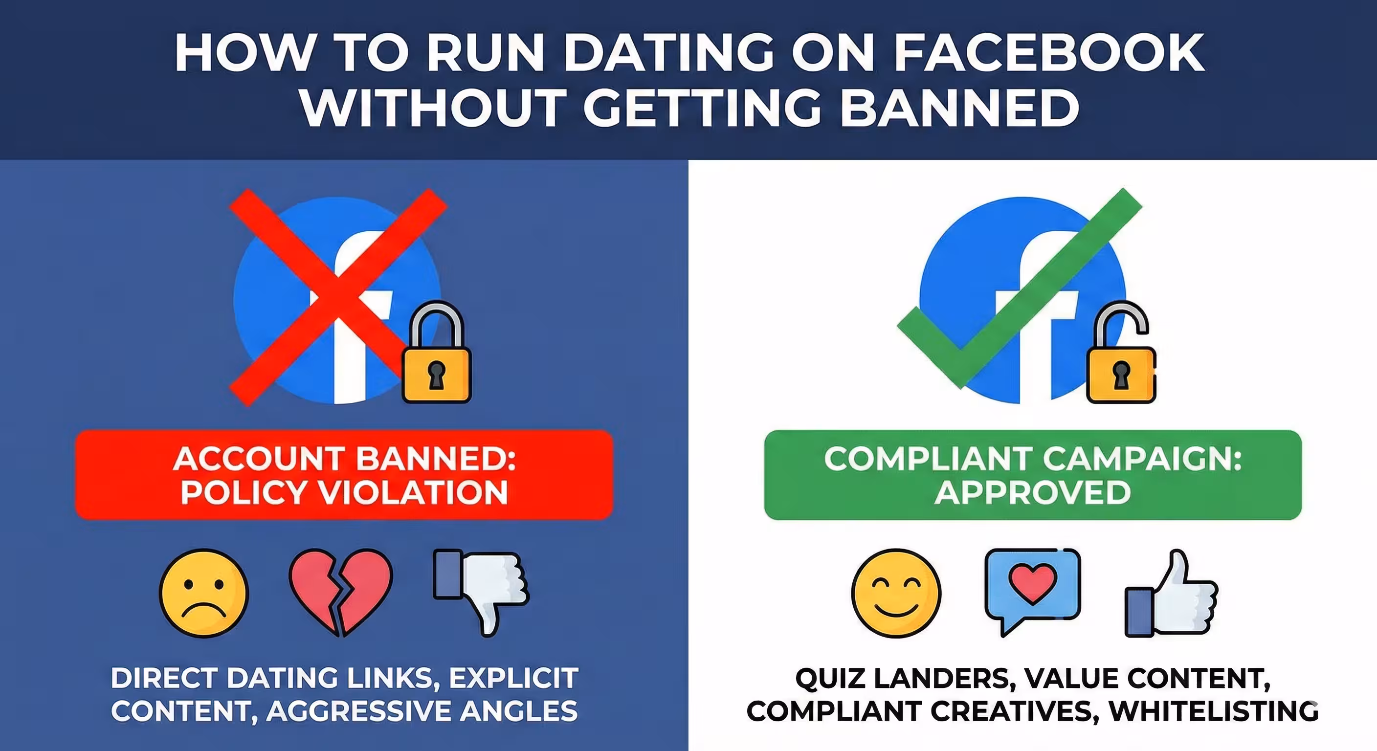 How to Run Dating Ads on Facebook Without Getting Banned (2026 Guide)