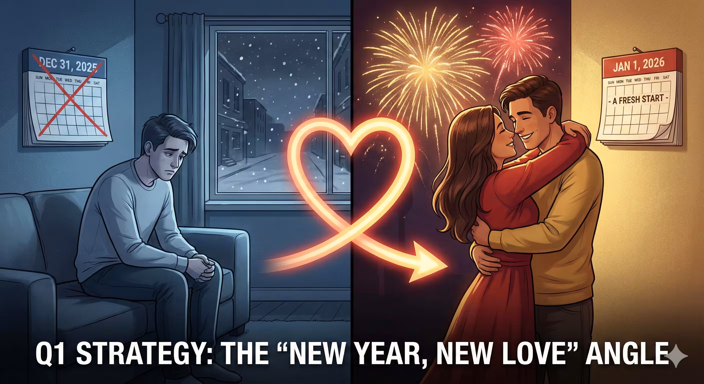 Q1 Dating Strategy: How to Crush It with the 'New Year, New Love' Angle